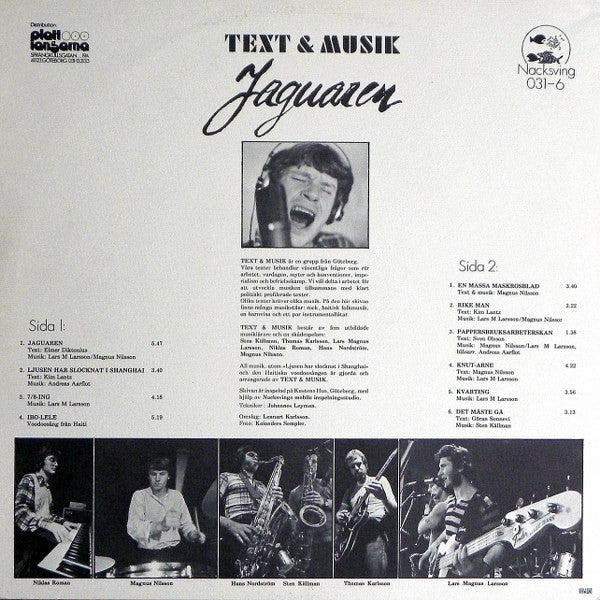 Text & Musik ~ Jaguaren (Vinyl) - Djungel & Jazz