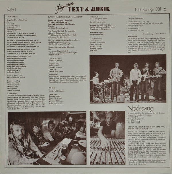 Text & Musik ~ Jaguaren (Vinyl) - Djungel & Jazz