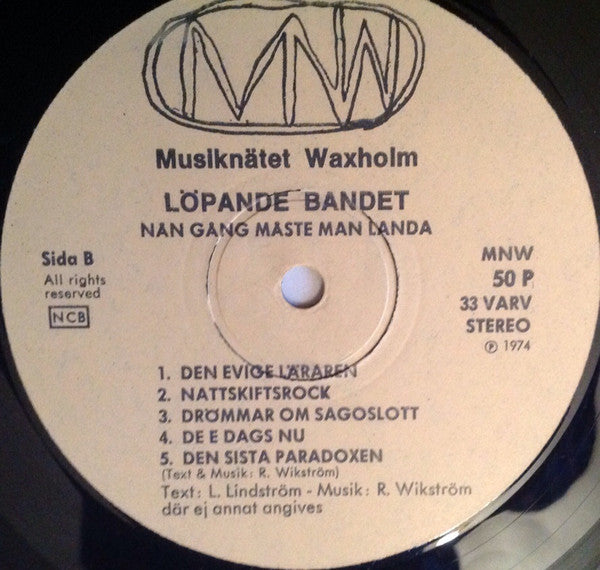 Löpande Bandet ~ Nån Gång Måste Man Landa.... (Vinyl) - Djungel & Jazz