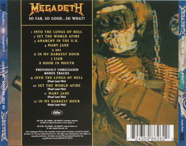 Megadeth ~ So Far, So Good... So What! (Vinyl) - Djungel & Jazz
