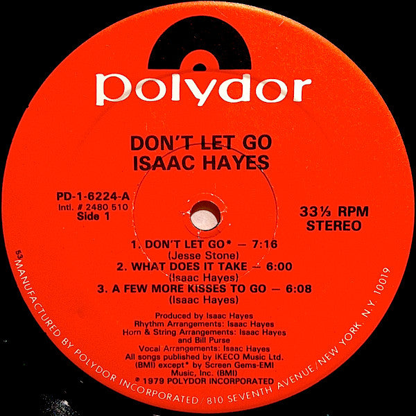 Isaac Hayes ~ Don't Let Go (Vinyl) - Djungel & Jazz