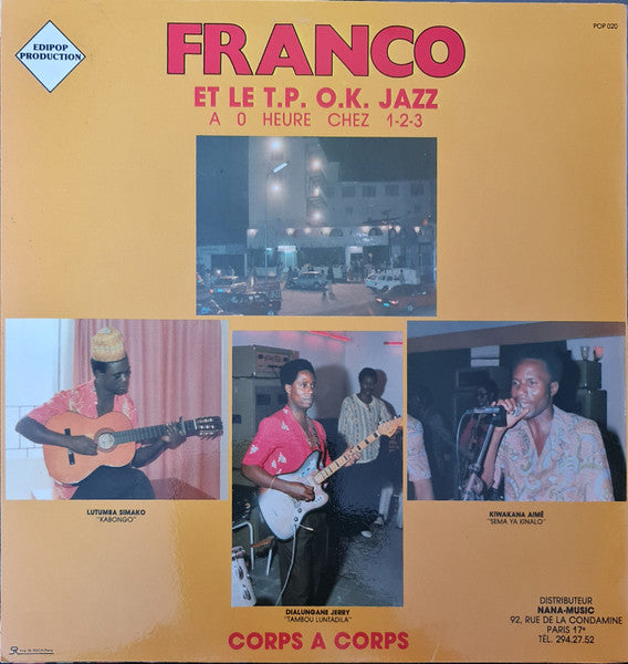 Franco et Orchestre T.P.O.K. Jazz ~ A 0 Heure Chez 1-2-3 (Vinyl) - Djungel & Jazz