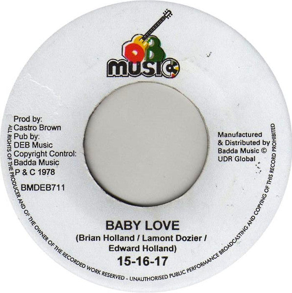 15-16-17* : Black Skin Boys / Baby Love (7", RE)