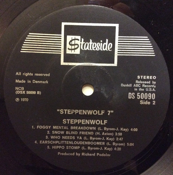 Steppenwolf ~ Steppenwolf 7 (Vinyl) - Djungel & Jazz
