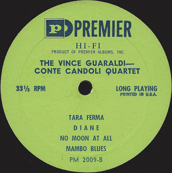 The Vince Guaraldi - Conte Candoli Quartet ~ The Vince Guaraldi - Conte Candoli Quartet (Vinyl) - Djungel & Jazz