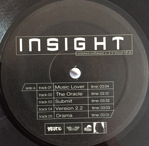 Insight ~ Updated Software V. 2.5 (Vinyl) - Djungel & Jazz