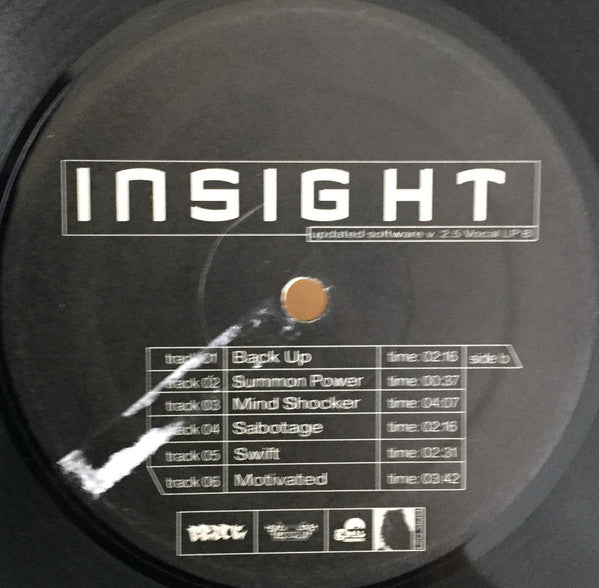 Insight ~ Updated Software V. 2.5 (Vinyl) - Djungel & Jazz