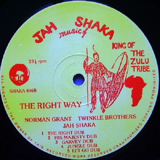 Norman Grant & Twinkle Brothers & Jah Shaka : The Right Way (LP, Album)
