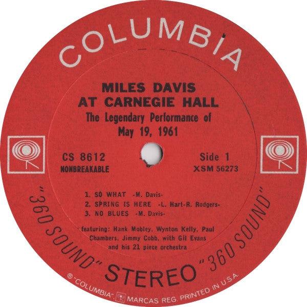 Miles Davis ~ Miles Davis At Carnegie Hall (Vinyl) - Djungel & Jazz
