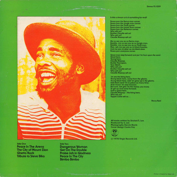 Tapper Zukie : Peace In The Ghetto (LP, Album)