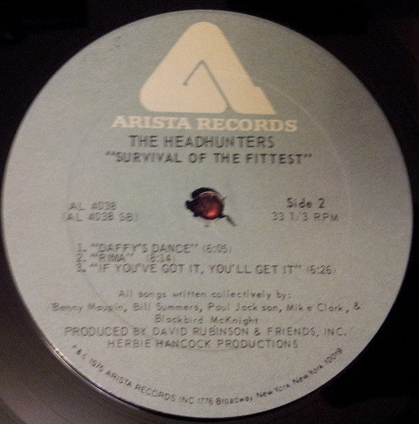 The Headhunters : Survival Of The Fittest (LP, Album, PRC)