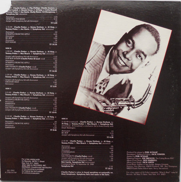 Charlie Parker : Bird At The Roost, The Savoy Years - The Complete Royal Roost Performances, Volume Two (2xLP, Comp, Gat)