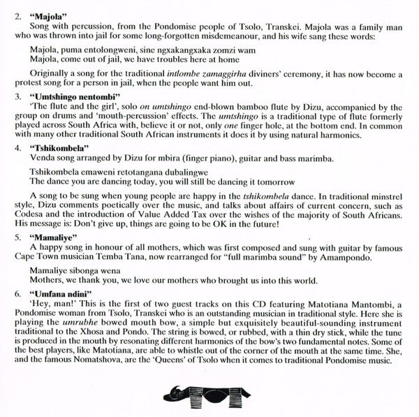 Amampondo ~ An Image Of Africa (Vinyl) - Djungel & Jazz