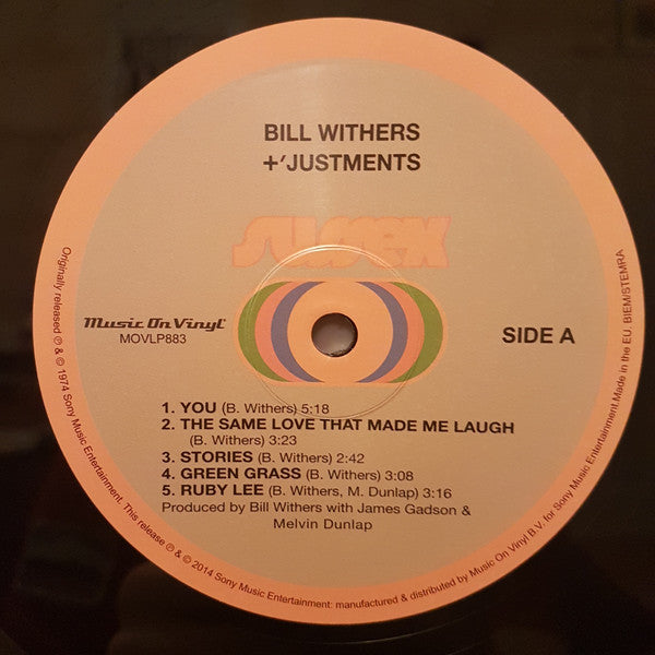 Bill Withers ~ +'Justments (Vinyl) - Djungel & Jazz
