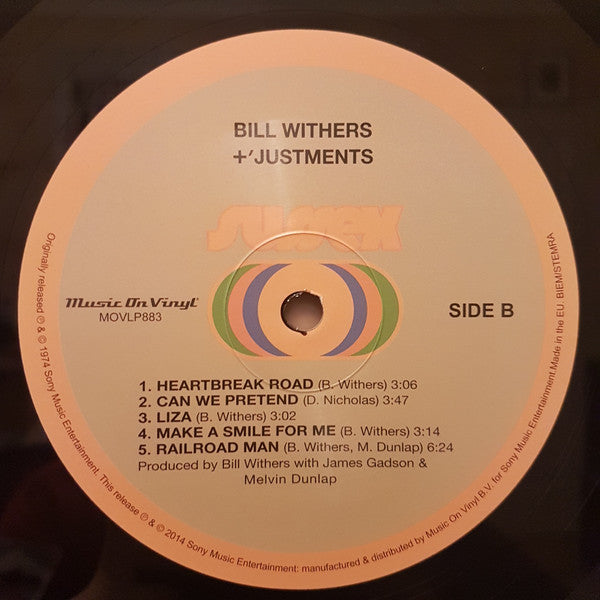 Bill Withers ~ +'Justments (Vinyl) - Djungel & Jazz