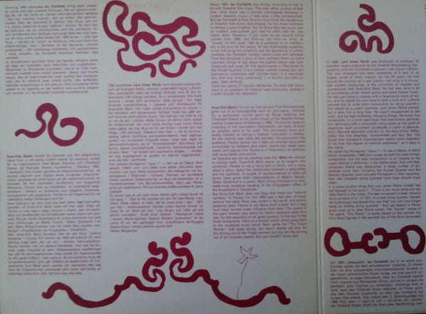 Jan Carlstedt / Sven-Erik Bäck / Lars Johan Werle ~ Stråkkvartett Nr. 2 Op. 22 / Favola / Pentagram (Vinyl) - Djungel & Jazz