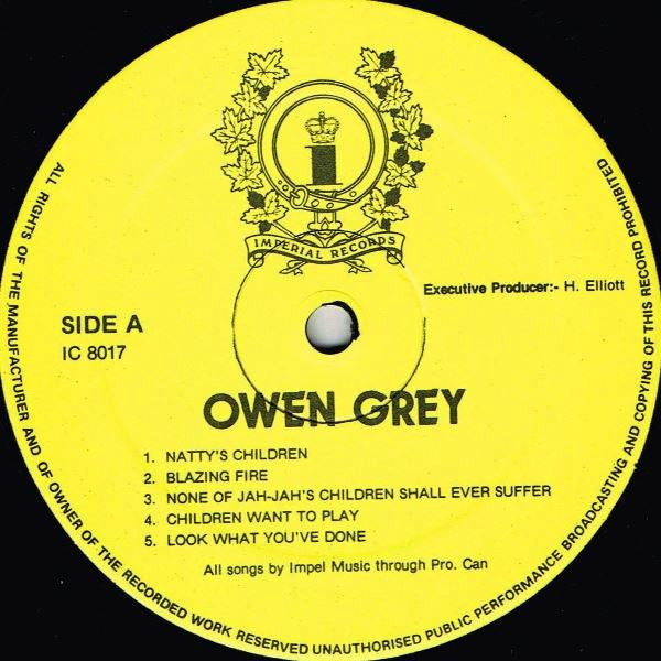 Owen Gray : None Of Jah-Jah's Children Shall Ever Suffer (LP)
