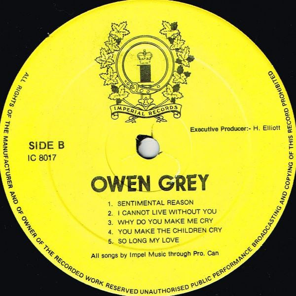 Owen Gray : None Of Jah-Jah's Children Shall Ever Suffer (LP)