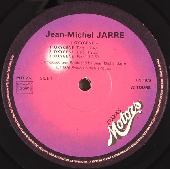 Jean Michel Jarre* : Oxygène (LP, Album)