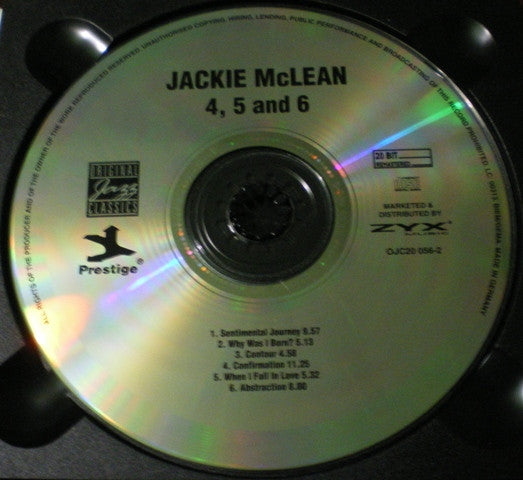 Jackie McLean ~ 4, 5 And 6 (Vinyl) - Djungel & Jazz
