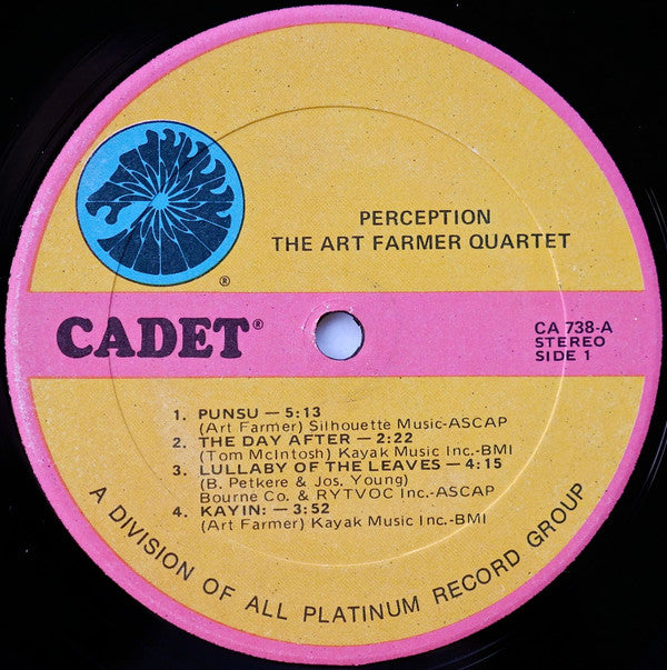 The Art Farmer Quartet ~ Perception (Vinyl) - Djungel & Jazz