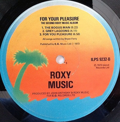 Roxy Music ~ For Your Pleasure (Vinyl) - Djungel & Jazz