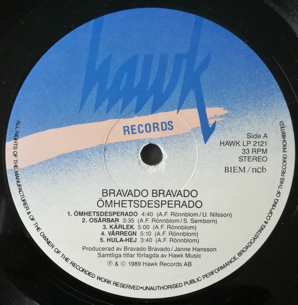 Bravado Bravado ~ Ömhetsdesperado (Vinyl) - Djungel & Jazz