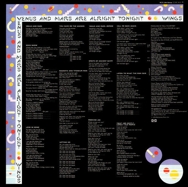 Wings ~ Venus And Mars (Vinyl) - Djungel & Jazz