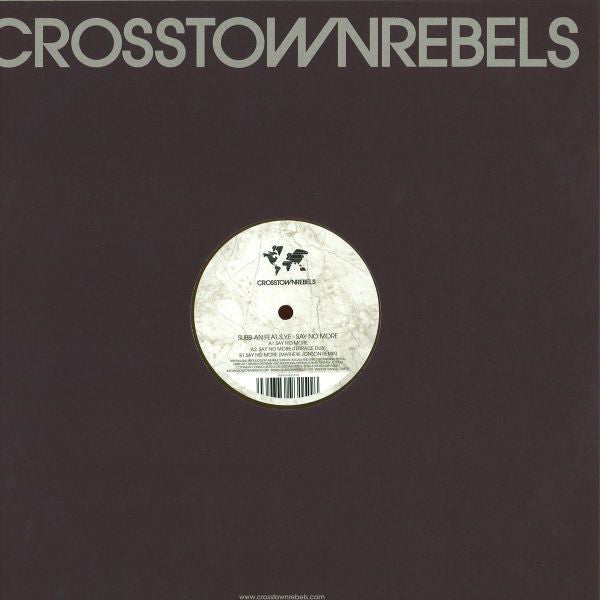 Subb-an Feat. Starving Yet Full ~ Say No More (Vinyl) - Djungel & Jazz