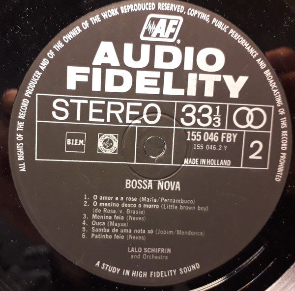 Lalo Schifrin & Orchestra ~ Bossa Nova (A New Sound In Jazz) (Vinyl) - Djungel & Jazz