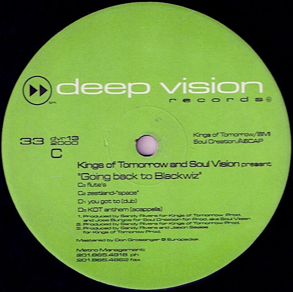 Kings Of Tomorrow And Soul Vision ~ Going Back To Blackwiz (Vinyl) - Djungel & Jazz