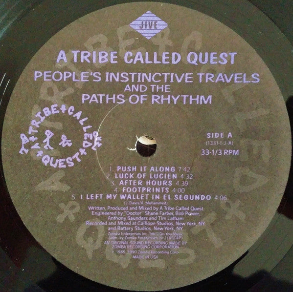 A Tribe Called Quest ~ People's Instinctive Travels And The Paths Of Rhythm (Vinyl) - Djungel & Jazz