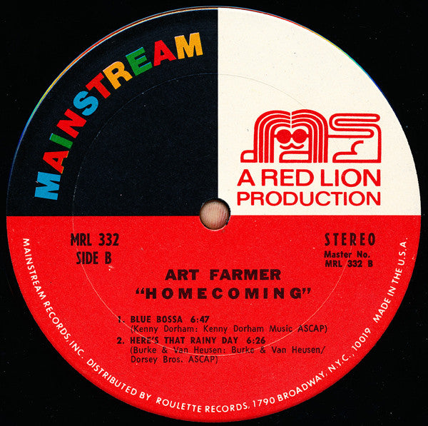 Art Farmer ~ Homecoming (Vinyl) - Djungel & Jazz