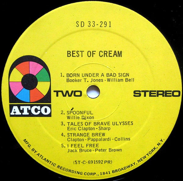 Cream ~ Best Of Cream (Vinyl) - Djungel & Jazz