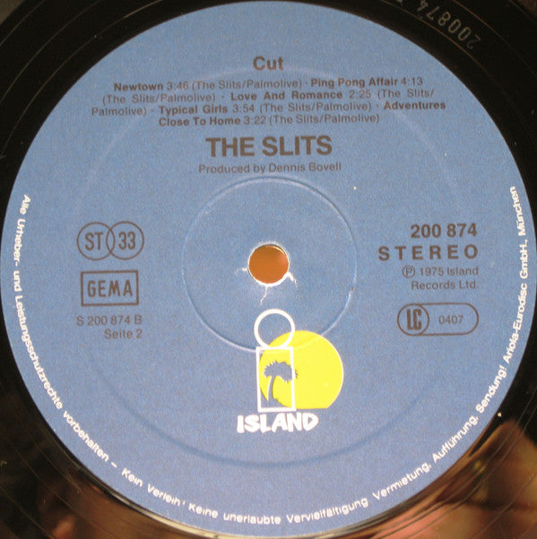 The Slits ~ Cut (Vinyl) - Djungel & Jazz