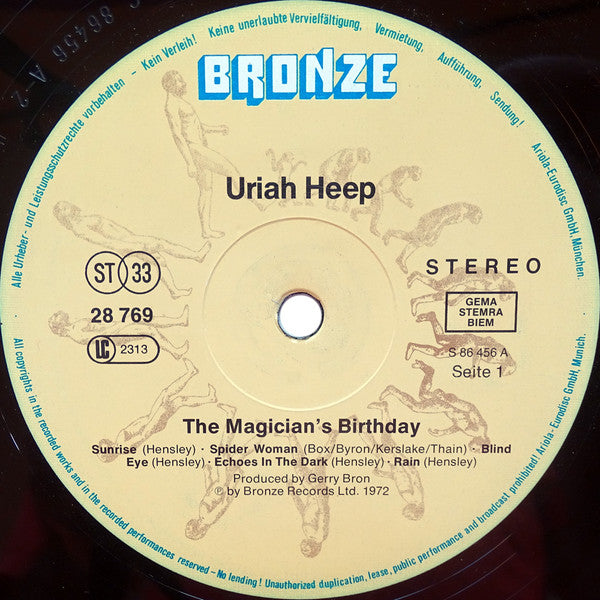 Uriah Heep : The Magician's Birthday (LP, Album, RE)