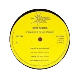 Ben Decca ~ L'Amour A Sens Unique (Vinyl) - Djungel & Jazz