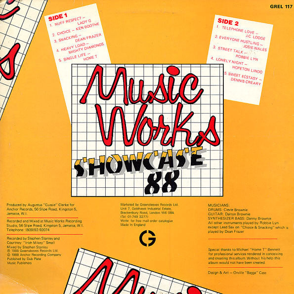 Various : Music Works Showcase 88 (LP, Comp)
