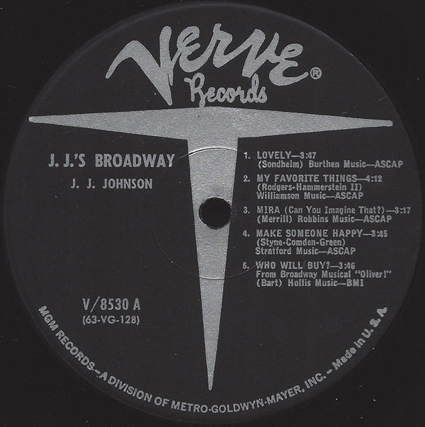 J. J. Johnson ~ J.J.'s Broadway (Vinyl) - Djungel & Jazz