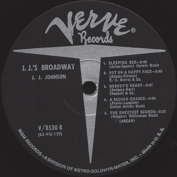 J. J. Johnson ~ J.J.'s Broadway (Vinyl) - Djungel & Jazz