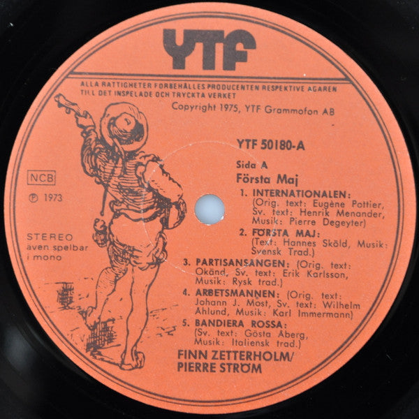 Pierre Ström, Finn Zetterholm ~ Första Maj - 11 Socialistiska Sånger (Vinyl) - Djungel & Jazz