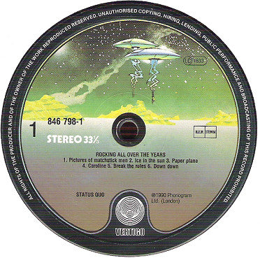Status Quo ~ Rocking All Over The Years (Vinyl) - Djungel & Jazz