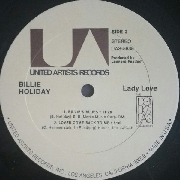 Billie Holiday ~ Lady Love (Vinyl) - Djungel & Jazz