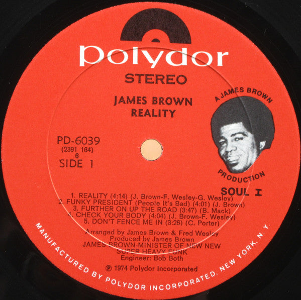 James Brown ~ Reality (Vinyl) - Djungel & Jazz