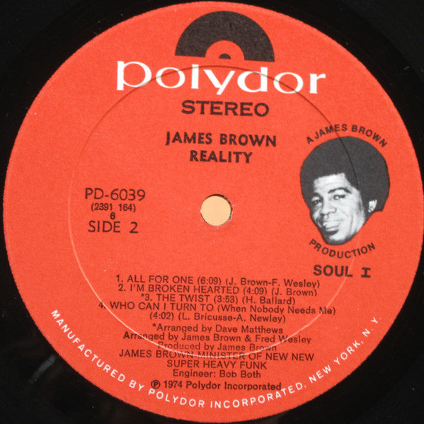 James Brown ~ Reality (Vinyl) - Djungel & Jazz