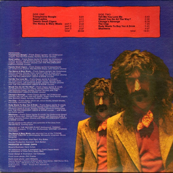 Frank Zappa ~ Chunga's Revenge (Vinyl) - Djungel & Jazz