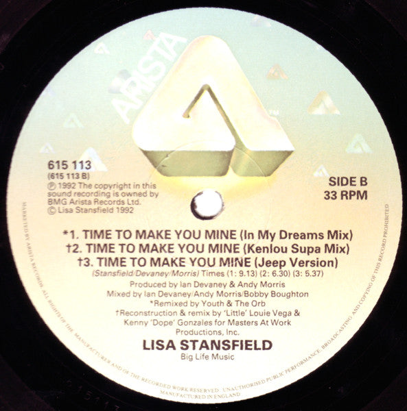 Lisa Stansfield ~ Time To Make You Mine (Vinyl) - Djungel & Jazz