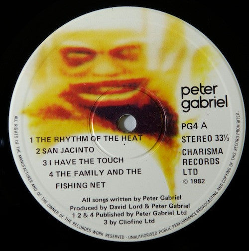 Peter Gabriel ~ Peter Gabriel (Vinyl) - Djungel & Jazz