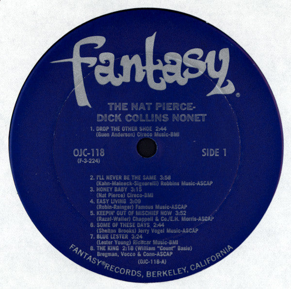 The Nat Pierce-Dick Collins Nonet / The Charlie Mariano Sextet ~ The Nat Pierce-Dick Collins Nonet / The Charlie Mariano Sextet (Vinyl) - Djungel & Jazz