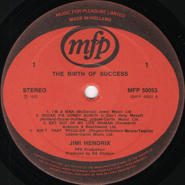 Jimi Hendrix : Birth Of Success (LP, Album, RE)